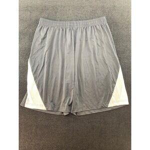 Team 365‎ Men's Athletic Shorts Bla Mesh Panel Size L/G Workout Blackk white